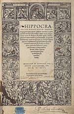 Hippocratis coi medicorum omnium longe principis